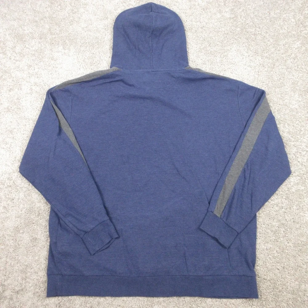 Polo Ralph Lauren Sweater Mens 2XLT Blue Gray Pony Pullover Hoodie Sweatshirt